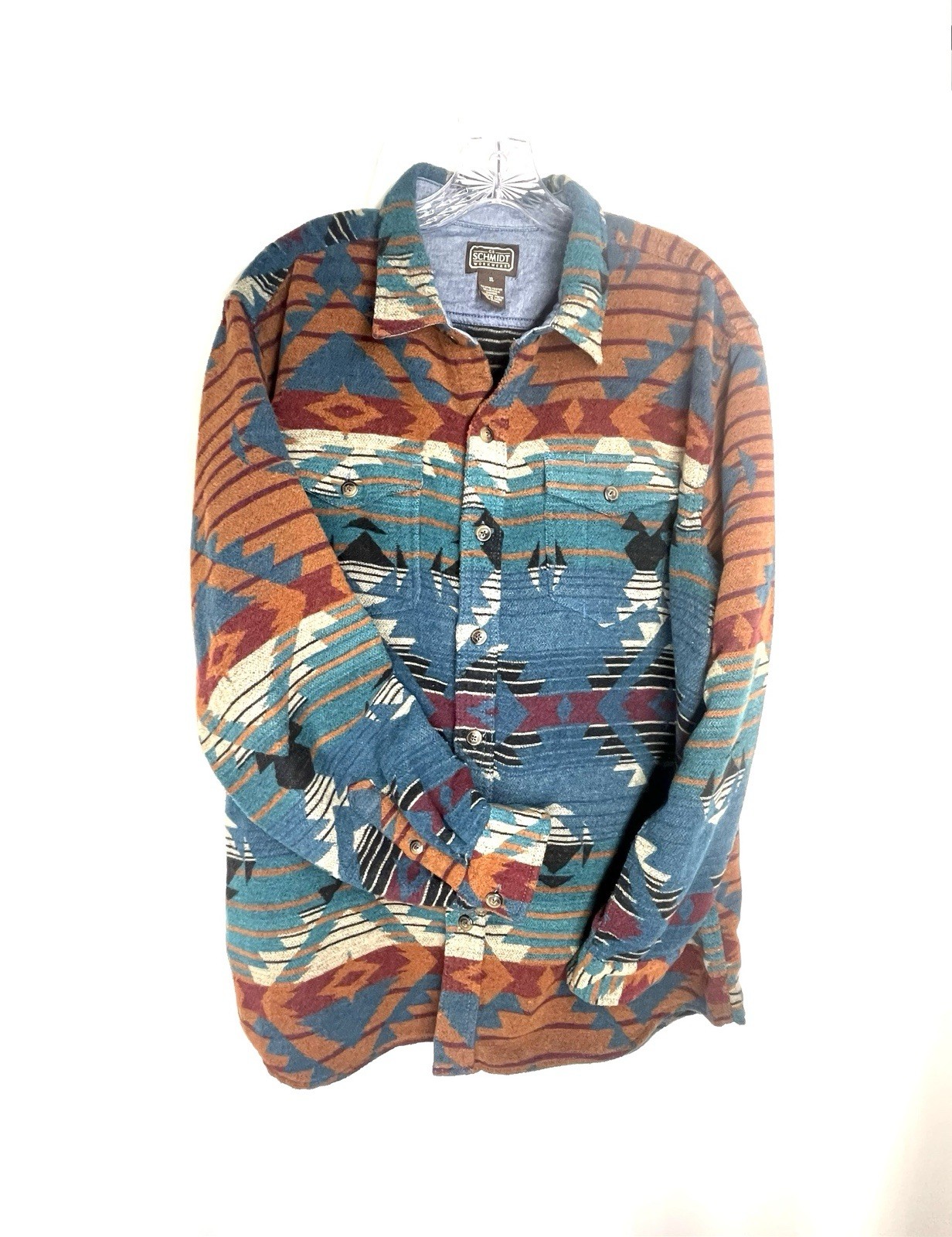 Workwear Schmidt XL Aztec Patterned Button Down J… - image 1