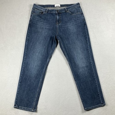 Duer Slim Stretch Performance Fireside Fleece Lined Jeans Women 34x28 Blue
