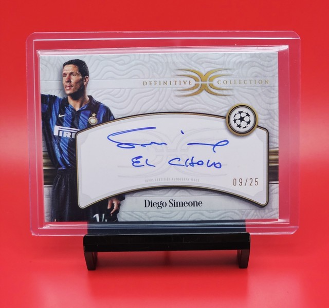 2024-25 Topps Definitive UEFA Diego Simeone Legendary On Card Auto /25