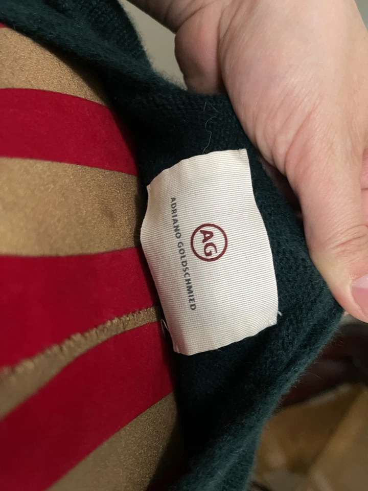 Top para mujer AG Adriano Goldschmied talla S 100 % cachemir hecho en Italia Foto 3 de 4