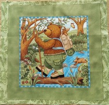 Patchwork Stoff Bären Teresa Kogut "Nature Walk" Panel 23 x 27 cm #5