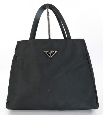Authentic PRADA Black Nylon Tote Bag Purse #62167 | eBay