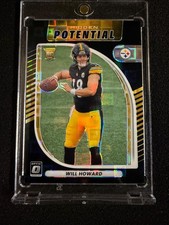 Will Howard 2025 Panini Optic Hidden Potential 132/149 Rookie Card Black Pandora