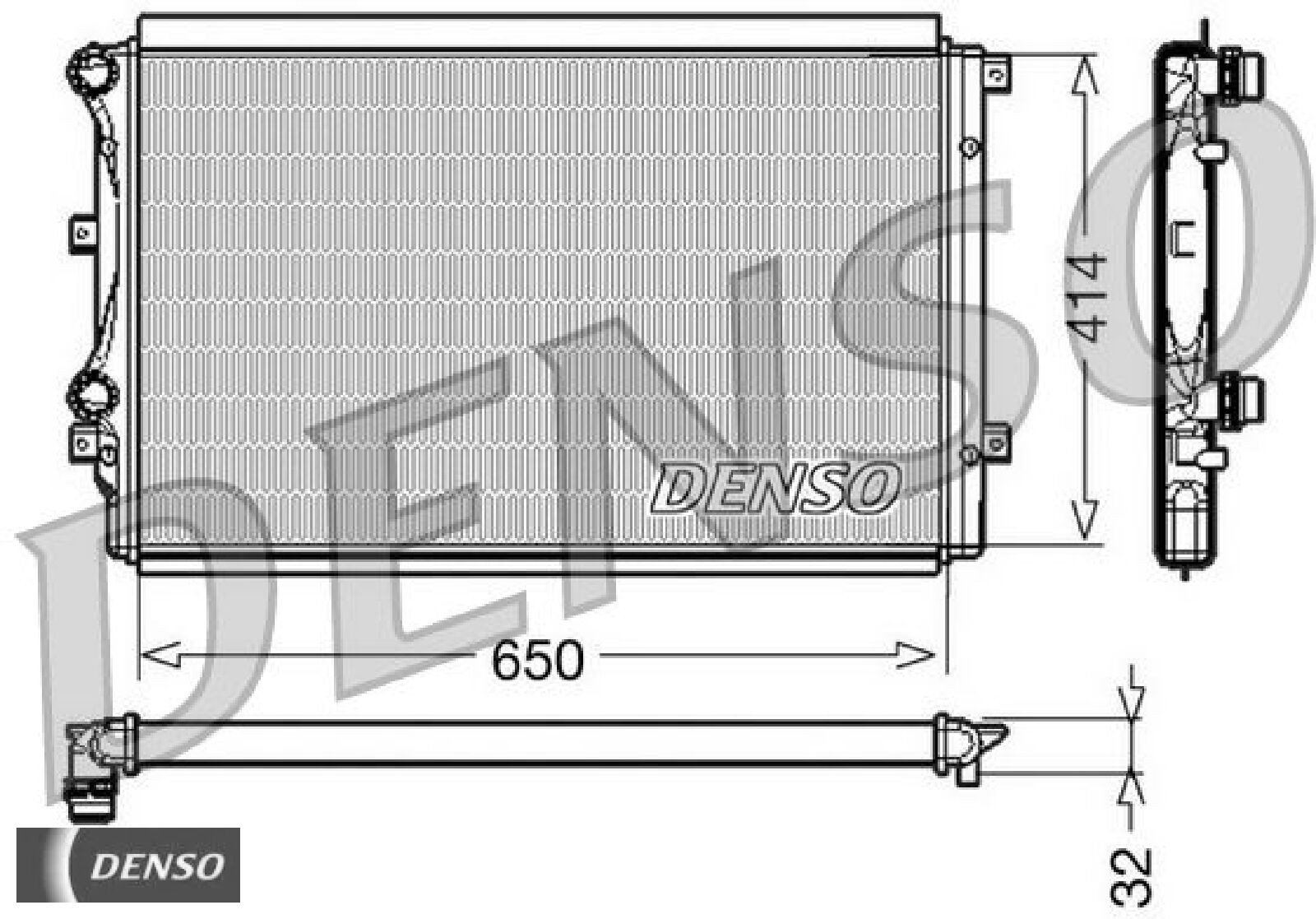 Denso Kühler, Motorkühlung Größe 32.0 Drm32015 - Bild 3