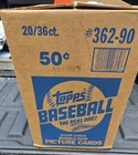 1990 TOPPS WAX BASEBALL CASE — photo 3