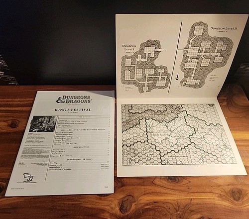 B11 KING'S FESTIVAL DUNGEONS & DRAGONS TSR 9260 MODULE - 1 - Picture 7 of 8