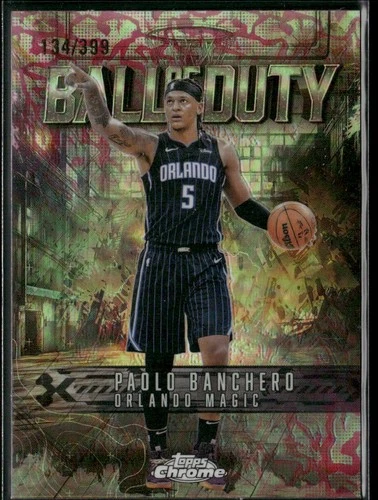 2025 Topps Chrome Paolo Banchero Refractors Magenta (RAW)