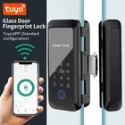 C2 Tuya APP Control Sliding Glass Lock Fingerprint Smart Lock Bluetooth RFID Ele