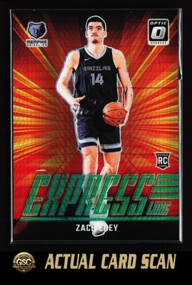 2024-25 Donruss Optic #10 Zach Edey Express Lane Hyper Green #/249