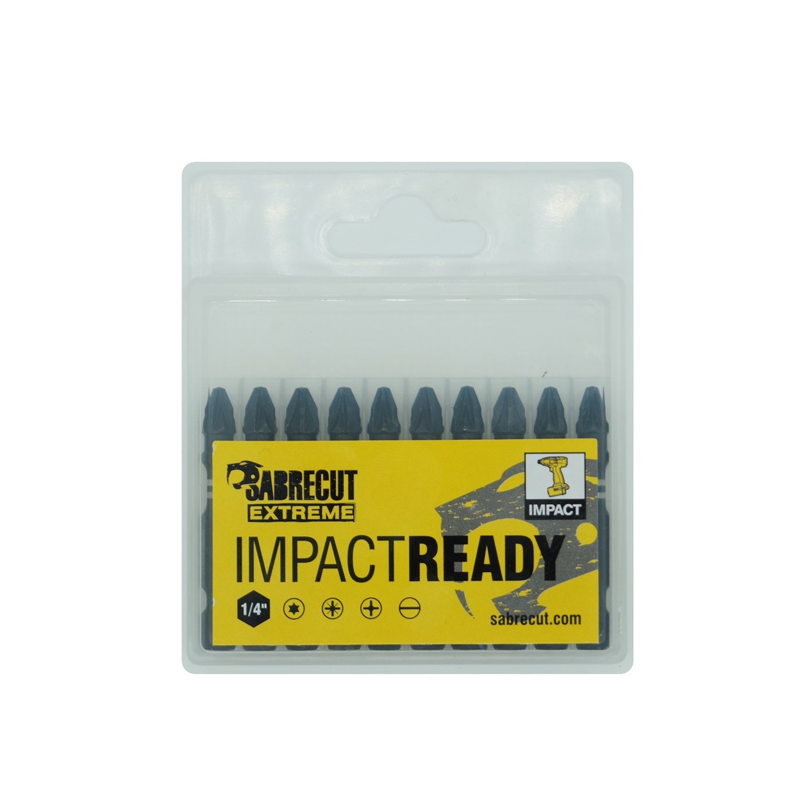 SabreCut Impact Driver PZ2 POZI 50mm Bits Set PROFESSIONAL QUALITY ...