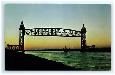 Postcard Cape Cod Canal Buzzards Bay Massachusetts