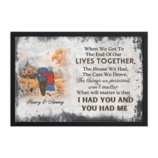 Together To The End - Custom Wall Art - Personalized Gift For Grandparent, Coupl