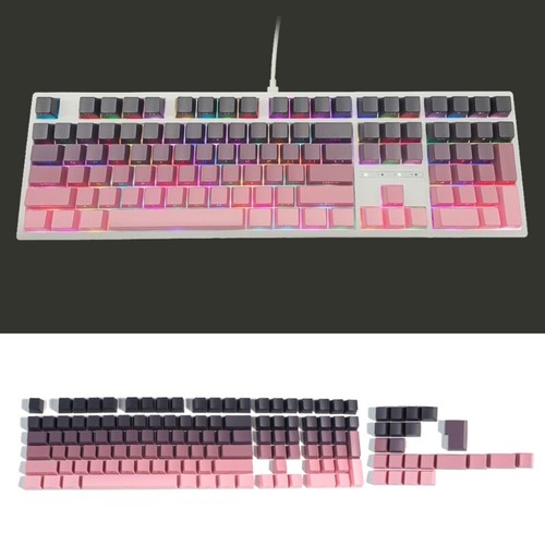 133PCS PBT Keycaps Heat Sublimated Keycap Set for Mechanical Keyboard Typists - Afbeelding 2 van 8