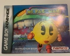 Ms. Pac-Man Maze Madness Gameboy Advance Instructional Booklet