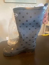 KOMFORME WOMEN DOTS  RAINBOOT SIZE 7 NEW