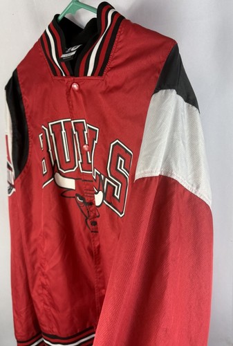 Chicago Bulls NBA Eastern Conference Men's Vintage Snap Up Jacket Sz Large EUC - Picture 5 of 7