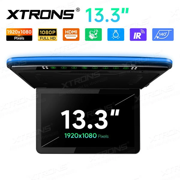 Auto 13,3" HDMI MONITOR DECKENMONITOR FLIP DOWN USB CM136HDS----- - Bild 4 von 4