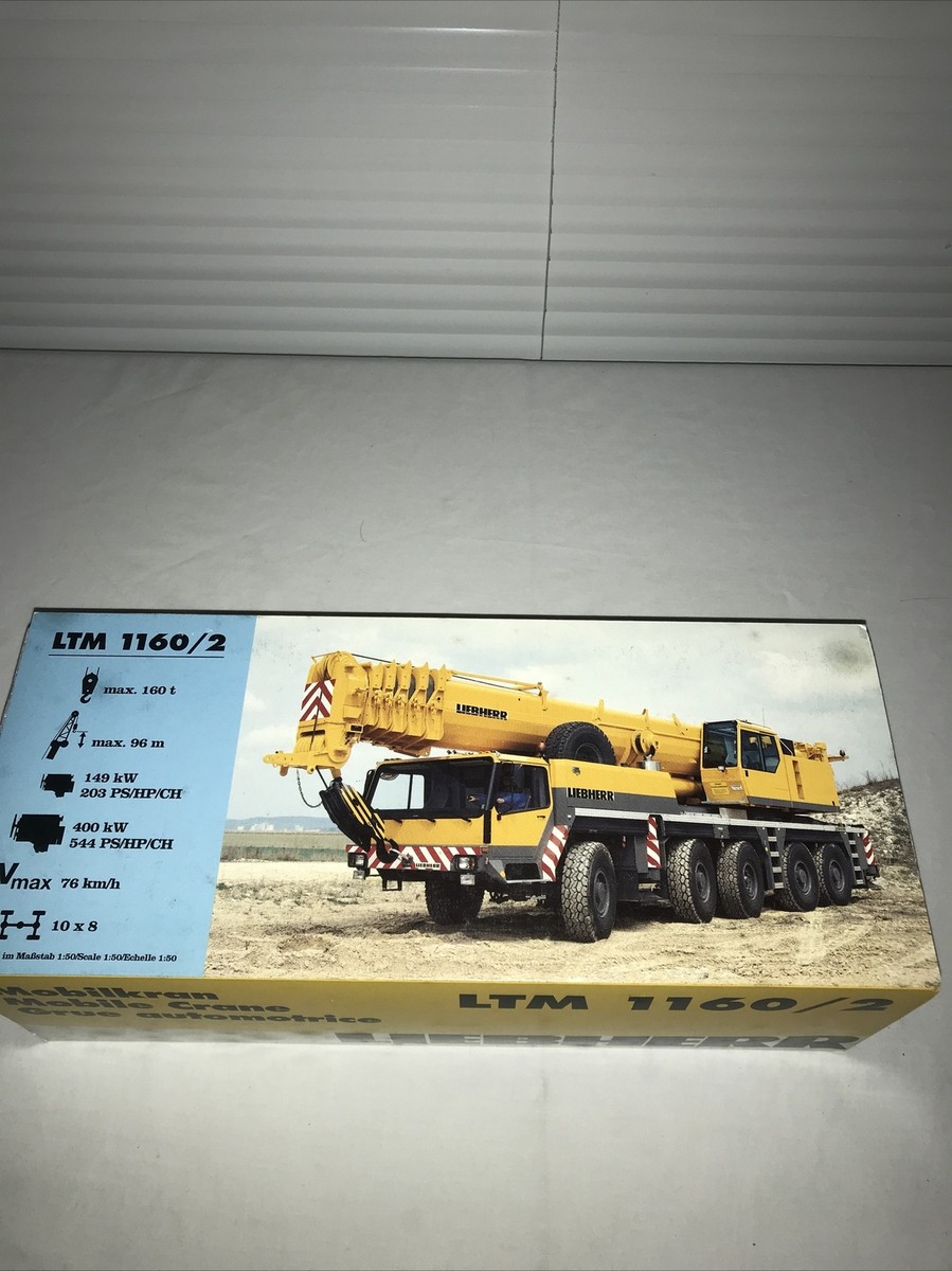 Conrad LIEBHERR LTM1060クレーン 1/50 BAUMAN Liebherr LTM 1060 Mobile Crane - Vintage Conrad 1/50 Scale