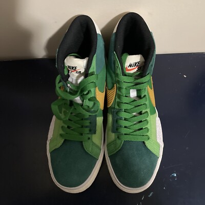 Men Size 6/WMN Size 7.5 - NIKE SB ZOOM BLAZER MID PRM ALOE VERD 