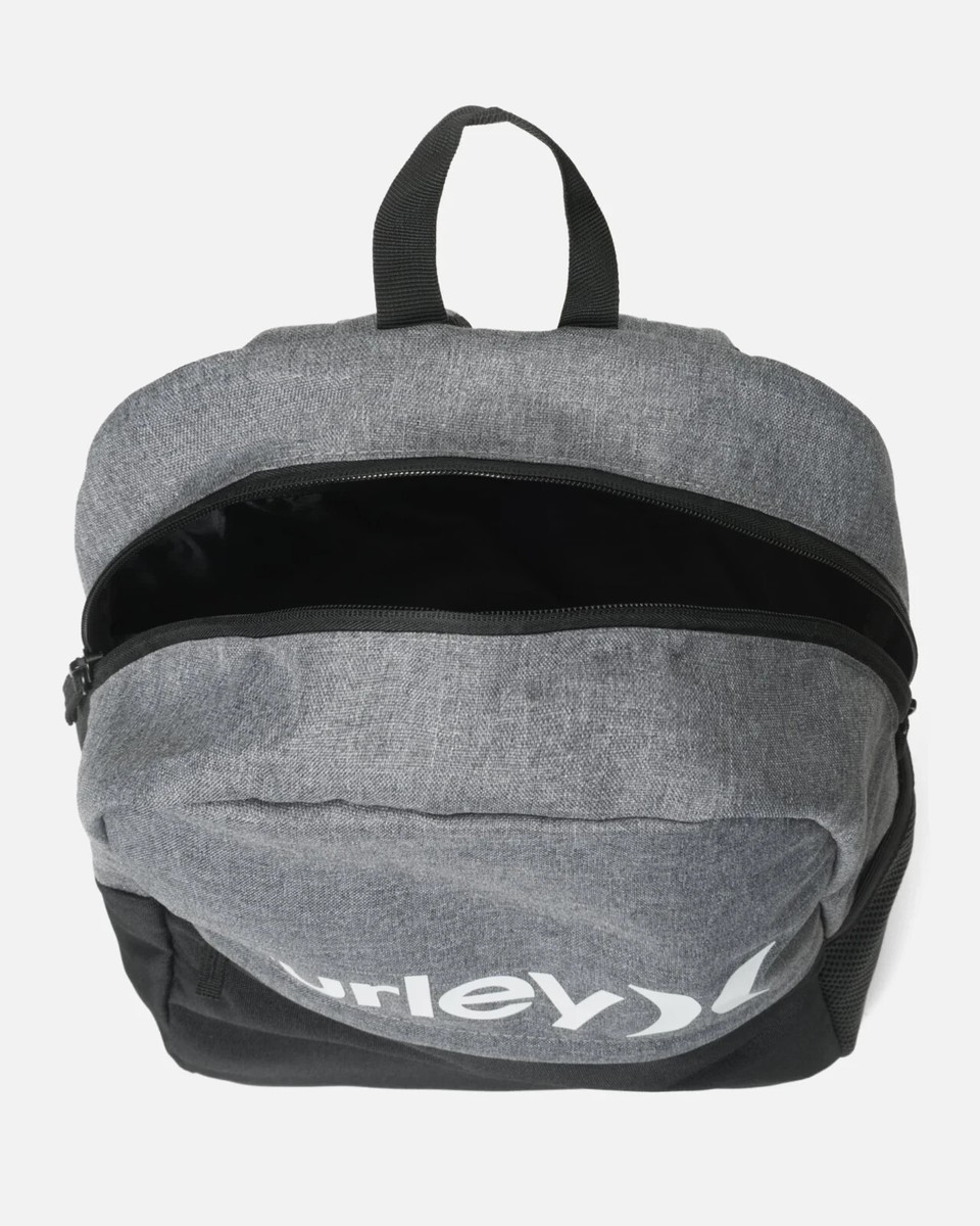 Hurley Kids One & Only Grey Heather/Black Laptop Unisex Backpack