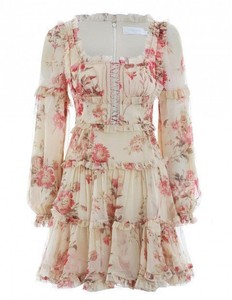 zimmermann corsair frill corset dress