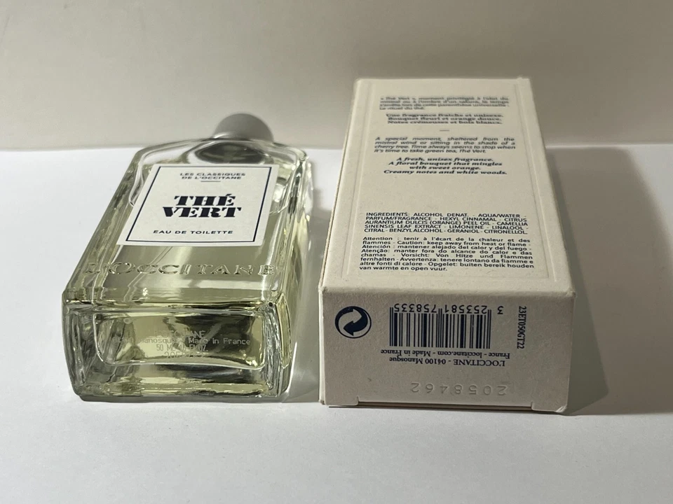 L'Occitane THE VERT Eau De Toilette 1,6 fl oz/50 ml Eau De Toilette spray novo na caixa  - Imagem 2 de 3
