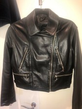 Biker Ladies Soft Leather Jacket From Italy/ Firenze