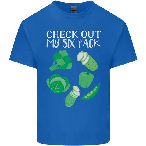 Vegan Six Pack Vegetarian Vegetables Mens Cotton T-Shirt Tee Top - Picture 3 of 17