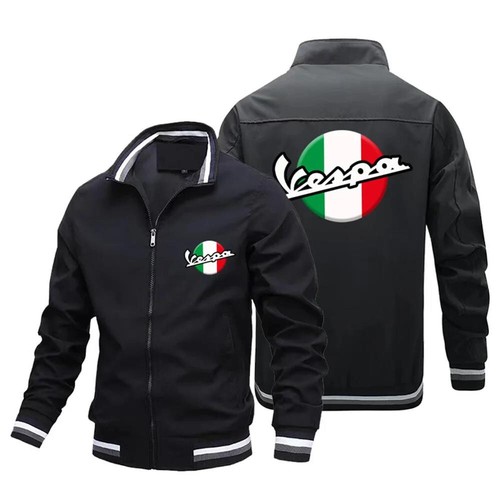 Giacca sportiva leggera con logo vespa