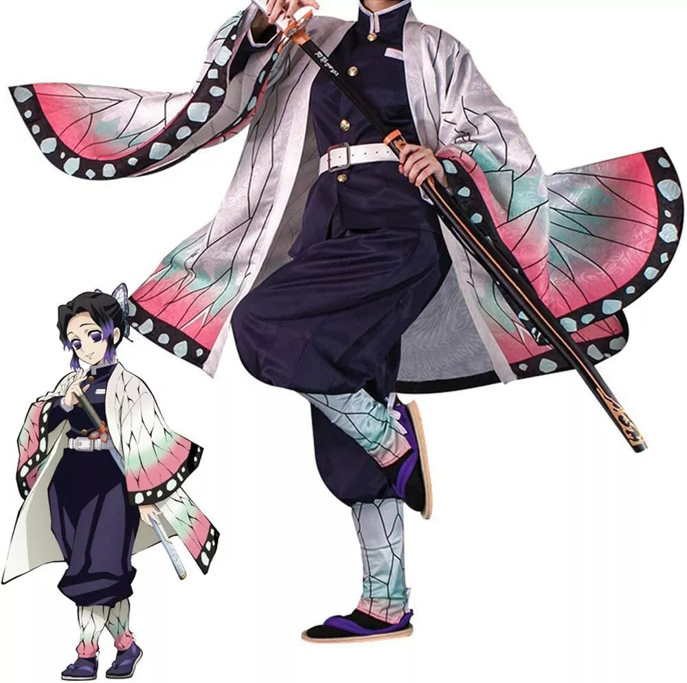 Kocho Shinobu Demon Slayer Kimetsu no Yaiba Cosplay Costume 2019 New Various siz