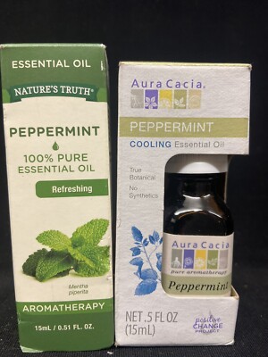 natures truth essential oil peppermint refreshing & cooling 0.5oz ea scuffed box