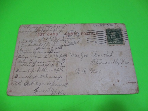 Antique Wisconsin Post Cards All Postmarked Between 1907 and 1912 Lot of 10 Card - Picture 19 of 21