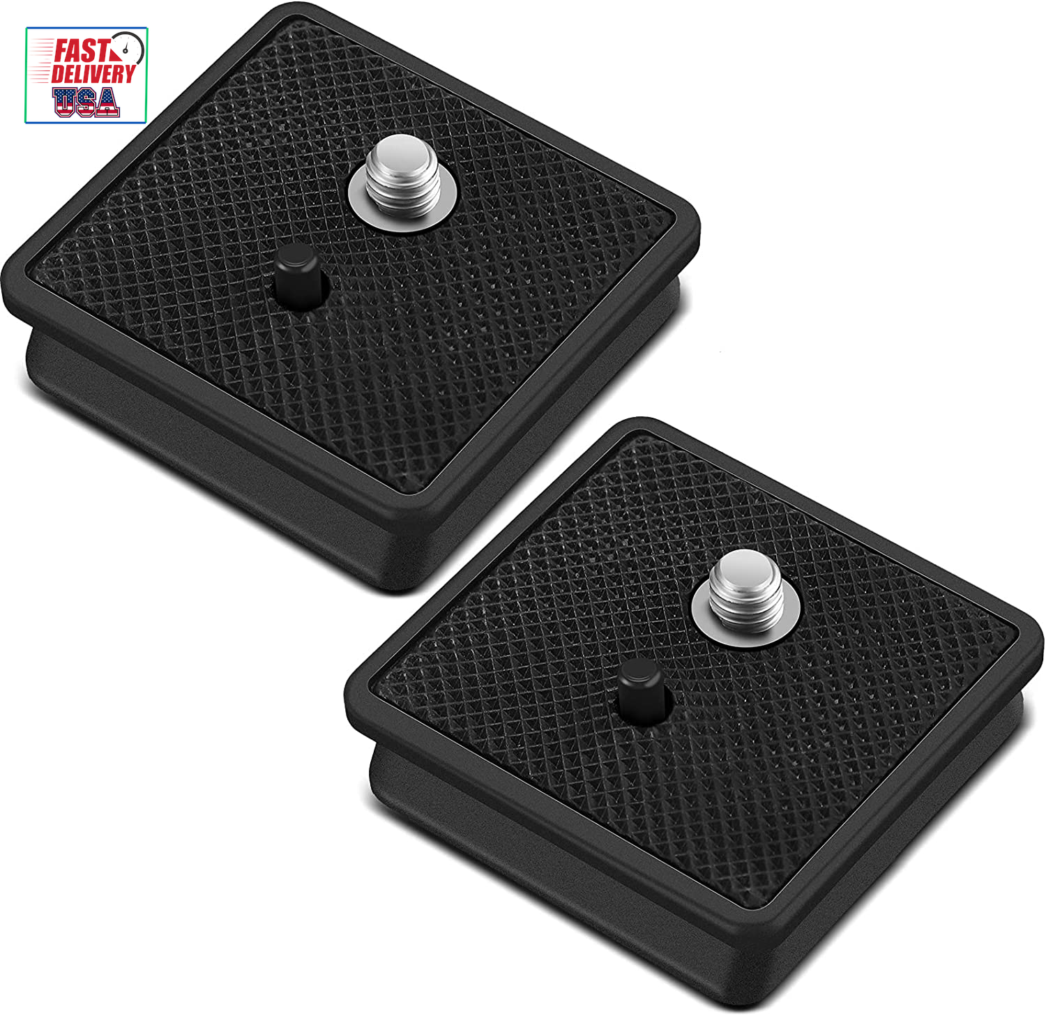 2 Pieces 41Mm QR Release Plate Camera Tripod Ball Head Quick Release Plate Repla