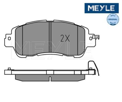 Bremsbelagsatz, Scheibenbremse MEYLE 0252223515 für Mazda 2