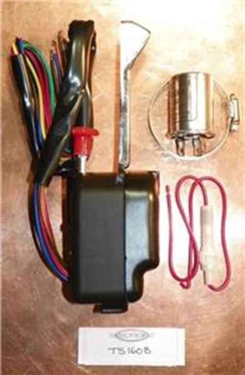 ¡Nuevo! Interruptor de señal de giro negro con intermitente 6V / 12V vintage Hot Rod Rat Rod TS160B Foto 2 de 2