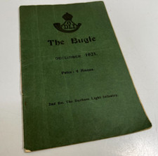 1921 2nd Battalion Durham Light infantry news Magazine The Bugle December issue