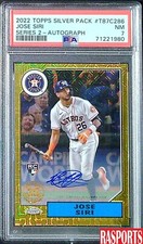 2020 JOSE SIRI ROOKIE AUTOGRAPH TOPPS SILVER PACK #T87C286 PSA 7