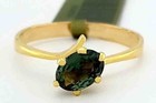 GENUINE 1.06 Cts TSAVORITE SOLITAIRE RING 10K GOLD - Free Certificate Appraisal — photo 5