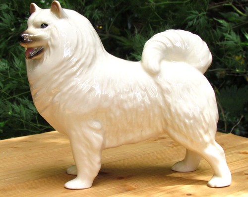 Ceramic Samoyed/Husky Dog Figurine - Rare - Picture 2 of 4