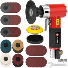 3 Inch Air Sander Right Angle Die Grinder, Mini Pneumatic Polisher Surface