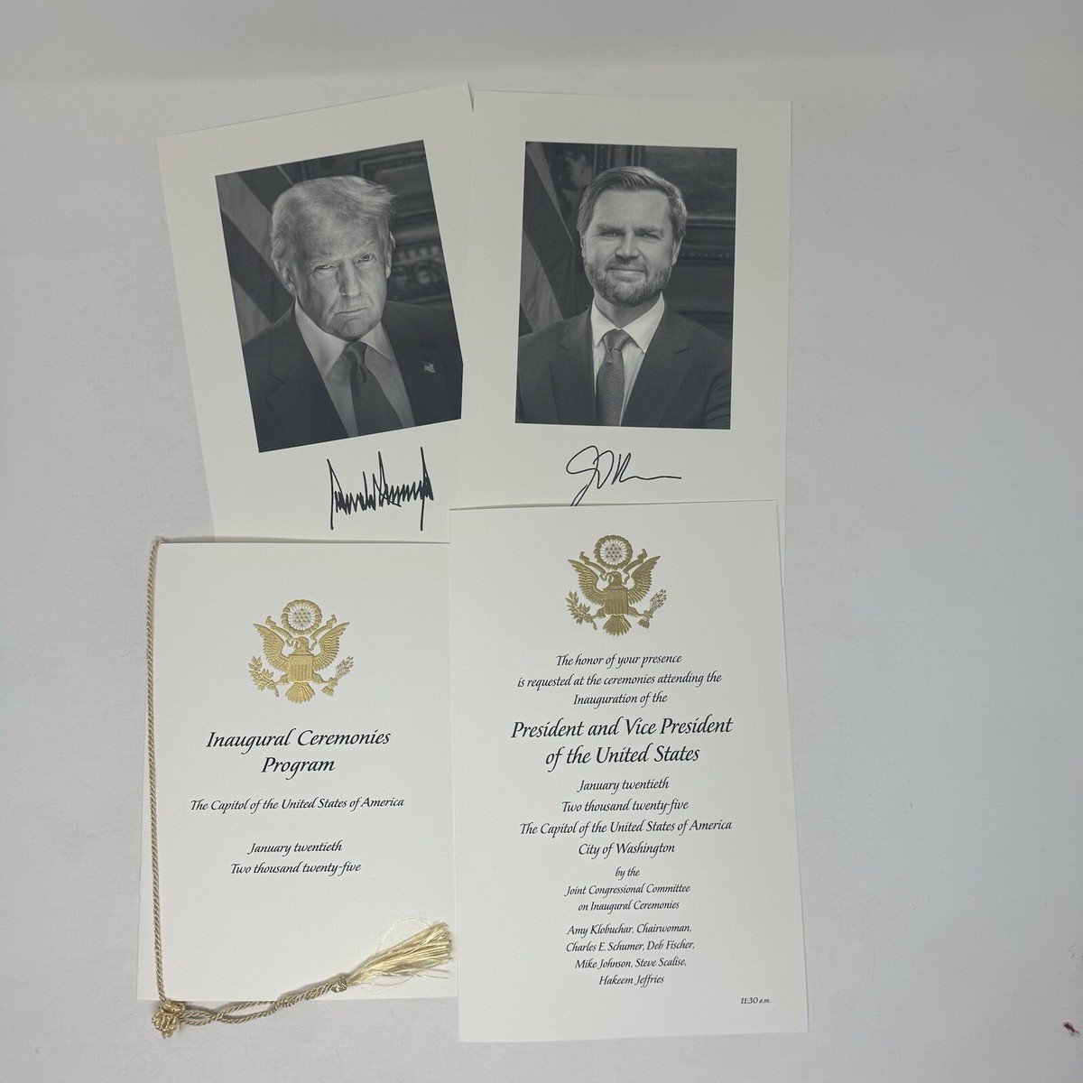 2025 Donald Trump 47 Inauguration Invitation & Program Packet