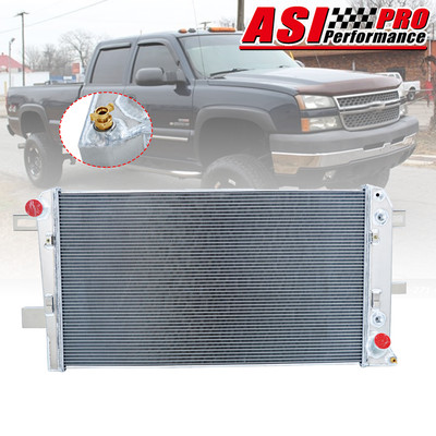 2-Row Aluminum Radiator Fit 01-05 Chevy Silverado 2500 HD GMC Sierra 3500 HD NEW