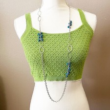 NEW Long Chain Necklace Cluster Bead Earrings fashion jewelry set