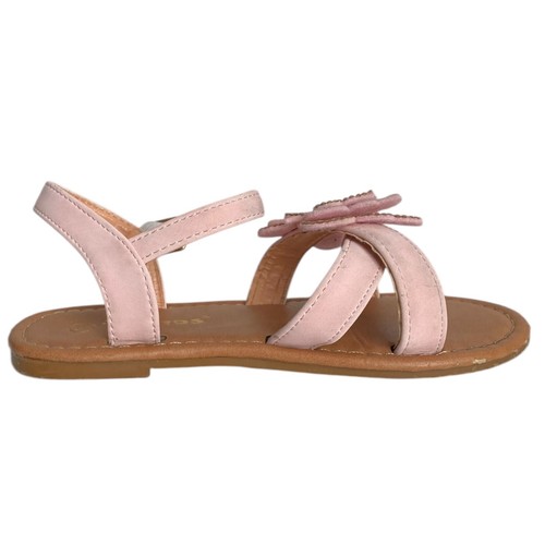Niñas Ositos Zapatos Rosa Mariposa Estrás Embellecido Sandalias Planas Talla 10 - Imagen 4 de 9