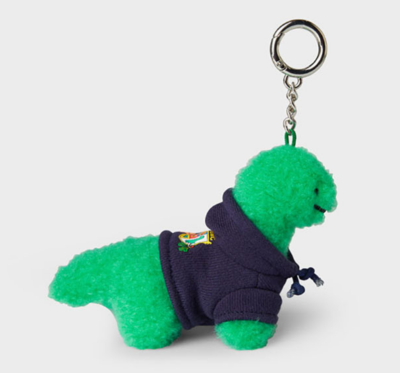 JOGUMAN Brachio Keyring Hoodie Bag Charm 16cm Green Dinosaur *US