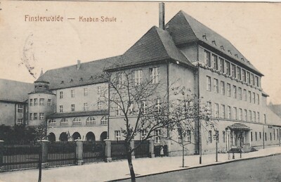 Postcard Finsterwalde Boys School Local View 1926