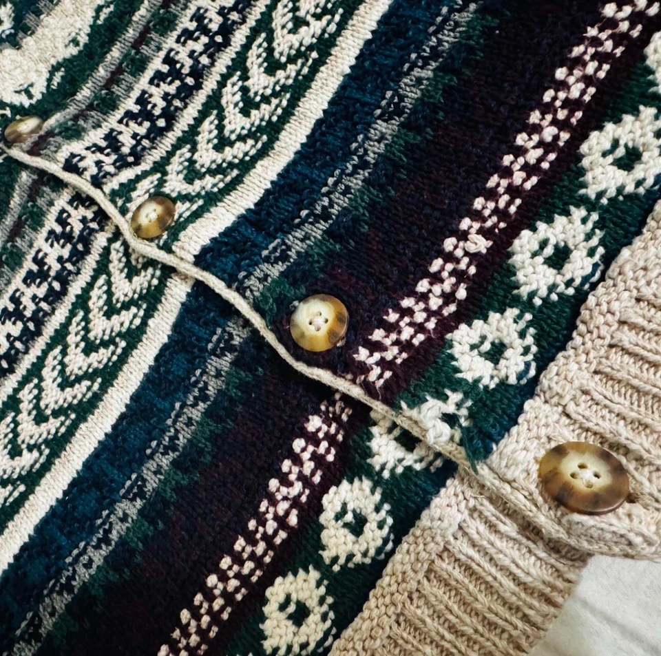 Chaleco tejido vintage 417 Van Heusen para hombre talla XL Foto 3 de 4