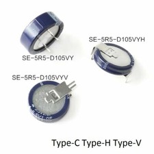 Condensatori Farad 5,5V 1F SE-5R5-D105VY Type-C Type-H Type-V Super condensatori