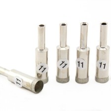 5Pcs 7/16" 11 mm Diamond Hole Saws Lapidary Drill Bit Thin Rim 0.6mm for Stone