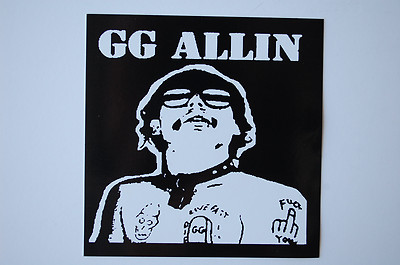 GG Allin Sticker Decal (317) Punk Rock Mentors Adolescents